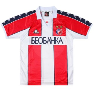 เสื้อกีฬาแขนสั้น ลายทีมชาติฟุตบอล Red Star Home 1995-97 ขนาด S-XXL ชุดเหย้า แห้งเร็ว สไตล์วินเทจ สําหรับผู้ชาย