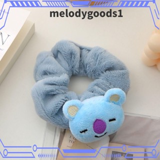 MELODYGOODS1 ยางมัดผม เชือกรัดผม ขนปุย ลายการ์ตูนน่ารัก Bangtan Boys