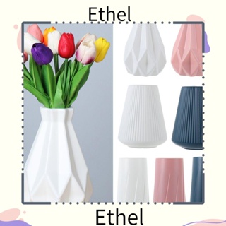 Ethel1 แจกันดอกไม้ เซรามิคเทียม พลาสติก สไตล์นอร์ดิก