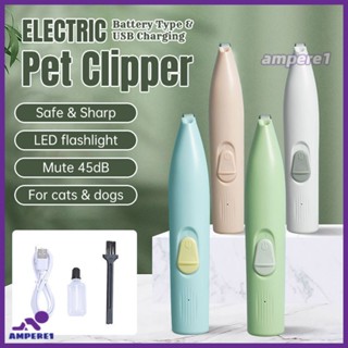 Electric Pet Clippers Cats Dog Foot Hair Trimmer Pet Paw Hair Clipper Shaver Grooming Machine With Led -AME1 -AME1