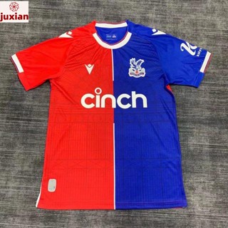 (juxian) [Fans] 2324 ใหม่ The Crystal Palace home เสื้อฟุตบอลแขนสั้น อุปกรณ์ฝึกฟุตบอล คุณภาพสูง