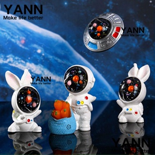 YANN1 โมเดลเรซิ่น รูปปั้นกระต่ายอีสเตอร์ ขนาดเล็ก สําหรับตกแต่งภูมิทัศน์ 4 6 ชิ้น