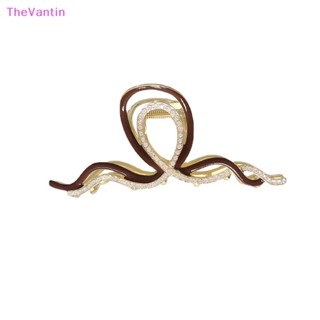 Thevantin กิ๊บติดผมหางม้า โลหะ ทรงเรขาคณิต หรูหรา เครื่องประดับ สําหรับผู้หญิง