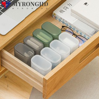 Myronghd 2 ชิ้น กล่องเก็บสายเคเบิล Ins เดินทางลิปสติกที่ใส่หูฟังกล่องเครื่องประดับ