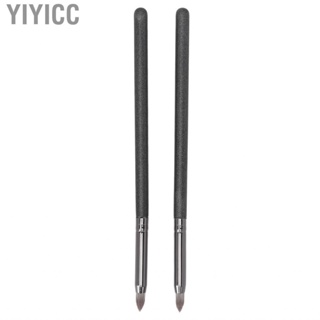 Yiyicc Lacrimal Groove  Brush  2pcs Safe Soft Hair Ergonomic Portable for Home Dark Circle