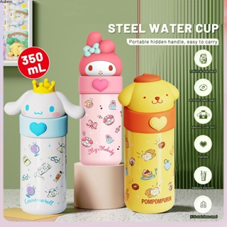 350ml Kawaii Sanrio Cinnamon Rolls My Melody Kuromi Hot Anime Cup Doll Shape Large Capacity Portable Anti Slip Gift Water Bottle Cold and Hot Storage Temperature Aube