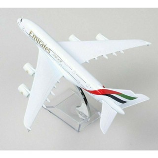 Emirates Airlines Airbus 380 Aircraft Model 16cm Diecast Metal A380 Aviation Plane Ornament Collectible Souvenir Toy