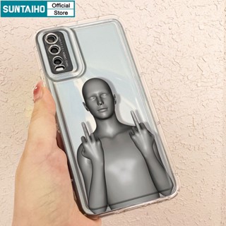 Suntaiho เคสโทรศัพท์มือถือแบบนิ่ม TPU กันกระแทก ลาย Aesthetic สําหรับ Oppo A16-4G A16S A54S A5S A7 2018 AX5S AX7 A7N A12 A12S A11K A15 A15S