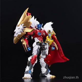 Special Offer for new products to hide and play the thousand-value practice wind Thunder model Transformers White Lion Optimus Prime assembled Guochuang mecha in stock