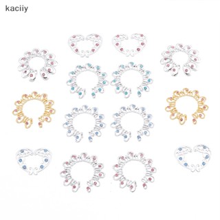 Kaciiy 2 ชิ้น แหวนจุกนมปลอม สเตนเลส ไม่ติดจุกนม คลิปบนเครื่องประดับ A