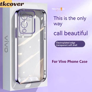 เคสโทรศัพท์มือถือ TPU ใส แบบนิ่ม สําหรับ Vivo Y27 Y36 Y78 V25 Pro V23e IQOO 11 Z7X