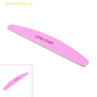 Goldensilver บล็อกฟองน้ํา ตะไบขัดเล็บ 200 240 สีชมพู สําหรับร้านเสริมสวย