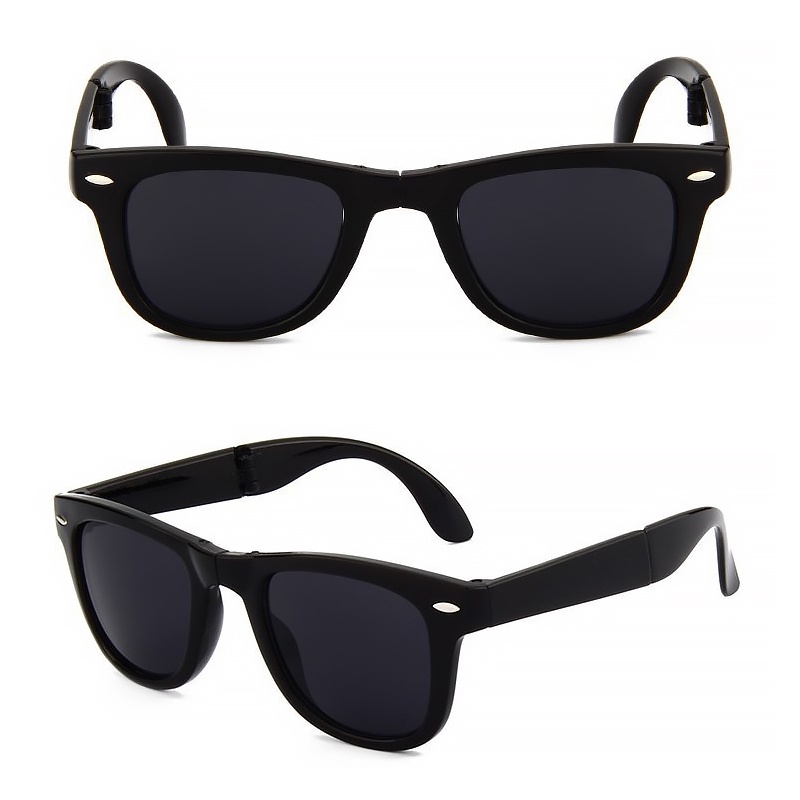 แว่นตากันแดด uv400 แบบพับได้ เหมาะกับการขับขี่ เล่นกีฬา สําหรับผู้ชาย PTQ - รูปที่ 3