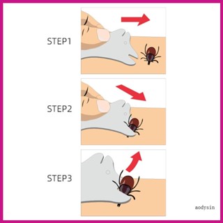 Aod เครื่องมือกําจัดเห็บ และหมัด สําหรับสัตว์เลี้ยง สุนัข 4 ชิ้น