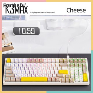 K3 MAX คีย์บอร์ดเกมเมอร์ RGB เรืองแสง พอร์ต USB 19 เอฟเฟคไฟ 100 คีย์ สําหรับ E Sports Computer