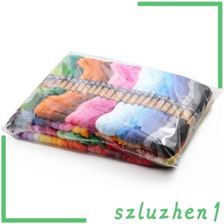 [Szluzhen1] ด้ายไหมพรม 100 เส้น สําหรับเย็บปักถักร้อย DIY