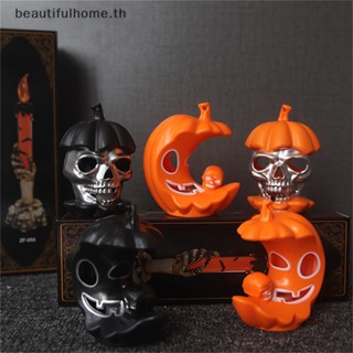 ｛Halloween Decor｝โคมไฟ LED รูปฟักทอง ผี กะโหลก หลากสี สําหรับตกแต่งปาร์ตี้ฮาโลวีน