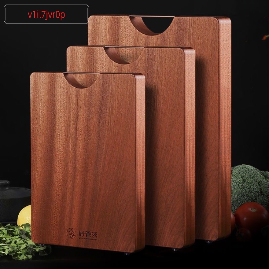 เขียงไม้มะเกลือต้านเชื้อแบคทีเรีย หนา 2 ด้าน สำหรับครัวเรือน