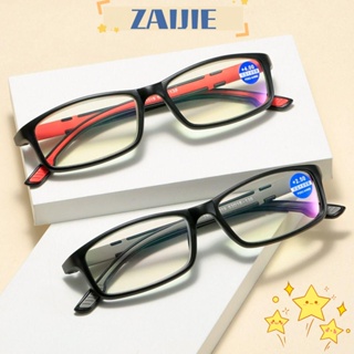 Zaijie24 แว่นตาอ่านหนังสือ ป้องกันสายตา ป้องกันแสงสีฟ้า TR90 เบาพิเศษ ใส่สบาย สําหรับผู้ชาย และผู้หญิง