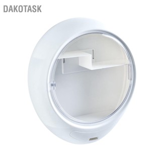 DAKOTASK กล่องเก็บเครื่องสำอางติดผนังทรงรีกันน้ำ Moistureproof กล่องเครื่องสำอางกล่องเก็บแต่งหน้า