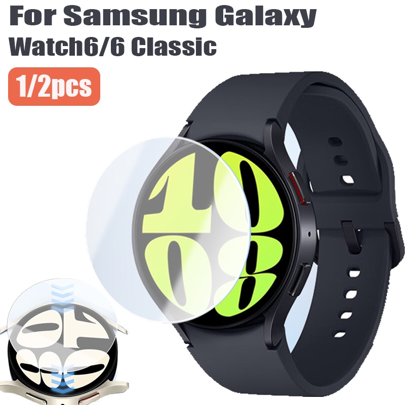 ฟิล์มไฮโดรเจลนิ่ม สําหรับ Samsung Galaxy Watch 6/Watch6 Classic 40/44/43/47 มม. สมาร์ทวอทช์ ฟิล์มกันรอยหน้าจอ ไม่ใช่กระจก