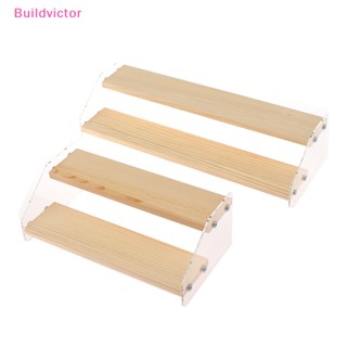 Buildvictor ชั้นวางของอะคริลิค ทรงสี่เหลี่ยมคางหมู หลายชั้น สําหรับวางเครื่องประดับ TH
