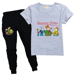 Geronimo Stilton ชุดเสื้อผ้า ลายการ์ตูน ขนาดใหญ่ สําหรับเด็ก 8987 01