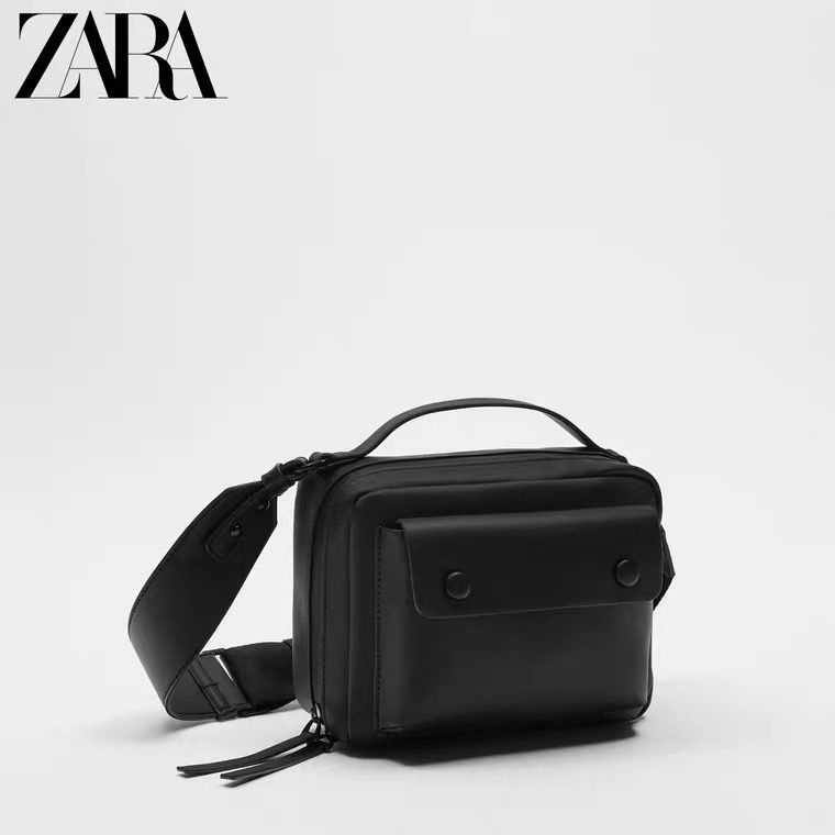 【ลดราคาจํากัดเวลา】zara กระเป๋าสะพายไหล่ ลําลอง ทรงสี่เหลี่ยม ขนาดเล็ก ใส่โทรศัพท์มือถือได้ สําหรับผู้ชาย