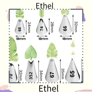 Ethel1 หัวฉีดไอซิ่ง รูปดอกทิวลิป สําหรับทําเบเกอรี่ เค้ก 1 ชิ้น 5 ชิ้น 6 ชิ้น