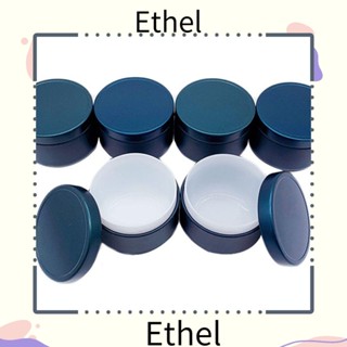 Ethel1 กระปุกดีบุก โลหะ อลูมิเนียม คุณภาพสูง สําหรับใส่เครื่องสําอาง ครีมบาล์ม 2 ชิ้น