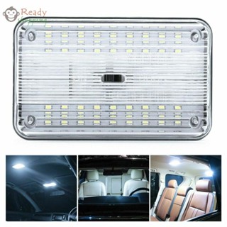 โคมไฟพลาสติก ABS 12V 36LED สีขาว สําหรับติดหลังคารถยนต์ รถตู้ 1 ชิ้น