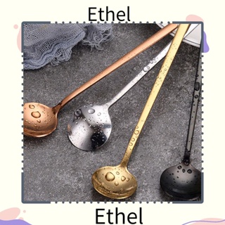 Ethel1 ช้อนกาแฟ 304 สีพื้น สไตล์นอร์ดิก ช้อนขนมหวาน