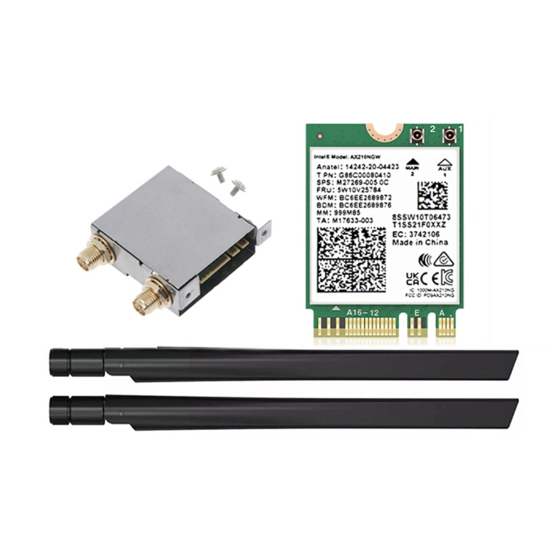 Yml3 AX210 AX210NGW การ์ดอีเธอร์เน็ตไร้สาย Wifi6e MINI PCIE บลูทูธ 5 2 5374Mbps WIFI 6E 2 4 5 6G
