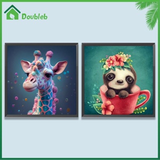 【Doub X ✮】ภาพวาดปักเพชร ทรงกลม ลายการ์ตูน 5D DIY สําหรับตกแต่งบ้าน ✮