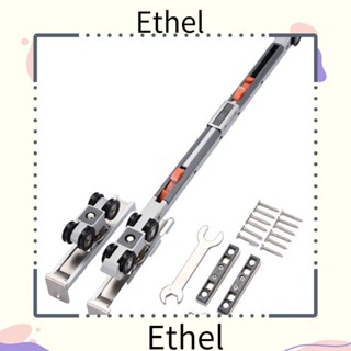 Ethel1 ชุดรางสไลด์ประตูบานเลื่อน แบบโลหะ อุปกรณ์เสริม สําหรับเฟอร์นิเจอร์