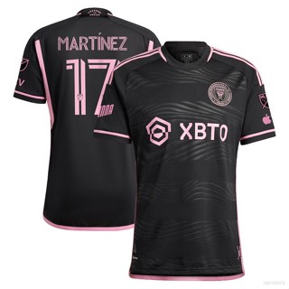 เสื้อยืดแขนสั้น ลายทีมฟุตบอล Martinez Atlanta United FC พลัสไซซ์ สีดํา 2023