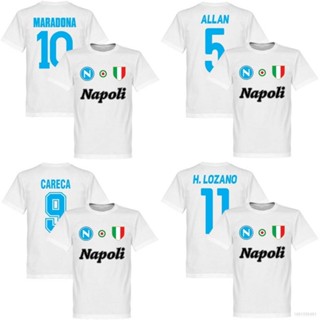 Ssc เสื้อยืดแขนสั้น พิมพ์ลาย Napoli Maradona Allan Zielinski Lozano Careca พลัสไซซ์