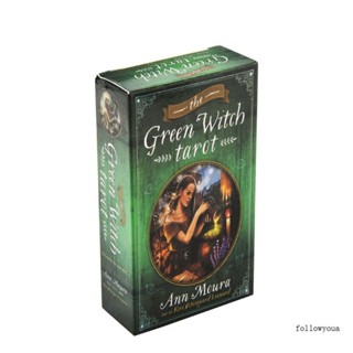 ไพ่ทาโรต์ภาษาอังกฤษ The Green Witch Tarot สําหรับทํานายไพ่ทาโรต์