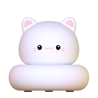  Cute pet sleeps with small night lights, childrens bedroom USB charging LED eye protection night lights