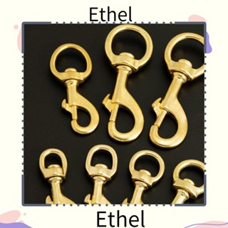 Ethel1 ตะขอหัวเข็มขัดโลหะ หมุนได้ 4 ขนาด สีบรอนซ์ สําหรับกระเป๋าเดินทางสัตว์เลี้ยง