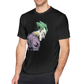 เสื้อเชิ้ตคอกลม ผ้าฝ้ายแท้ พิมพ์ลาย Joker Arkham สไตล์บูติก สําหรับวาเลนไทน์