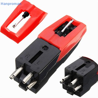 Hanproman&gt; ปากกาสไตลัส หมุนได้ 3 ชิ้น สําหรับเครื่องเล่นแผ่นเสียง เซรามิค LP Phono