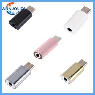 Ann อะแดปเตอร์แปลงหัว USB C Type C Male to 3 5 มม. Female ทนทาน สําหรับหัวแปลง