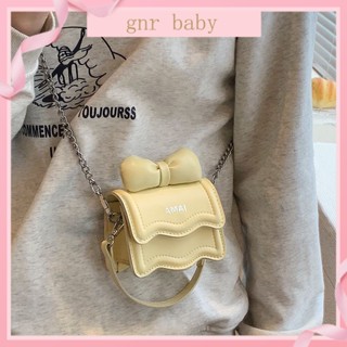 🍓GNR BABY🫐กระเป๋าถือ กระเป๋าสะพายไหล่ ทรงสี่เหลี่ยม ขนาดเล็ก แต่งสายโซ่ สําหรับแม่ และเด็ก อายุ 3-12 ปี