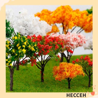Hecceh โมเดลต้นไม้ประดิษฐ์ พลาสติก ขนาด 4 ซม. สําหรับตกแต่งรางรถไฟ 5 ชิ้น