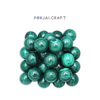 Malachite beads ลูกปัดมาลาไคต์