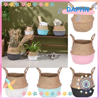 Daphs ตะกร้าใส่ผัก แบบพับได้ แฮนด์เมด DIY สําหรับตกแต่งบ้าน 1 ชิ้น