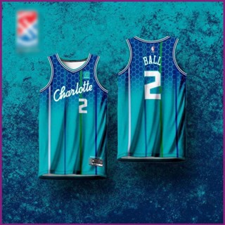 เสื้อกีฬาบาสเก็ตบอล NP2 2022 NBA Jersey CHARLOTTE HORNETS BALL CITY EDITION HG พลัสไซซ์ สําหรับผู้ชาย และผู้หญิง PN2