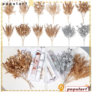 Popular พวงหรีดใบไม้ปลอม ดอกไม้ปลอม เครื่องประดับ สําหรับตกแต่งบ้าน คริสต์มาส 1 ชิ้น