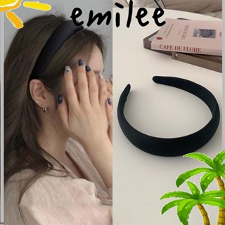 Emilee ที่คาดผม ผ้าซาติน ฟองน้ํา สีแคนดี้ กันลื่น แฟชั่น สําหรับผู้หญิง